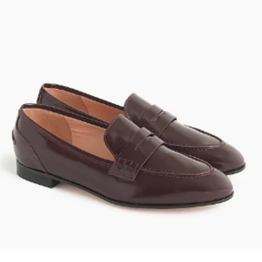 J. Crew | Academy Penny Loafers | Burnished Beet | Size 8